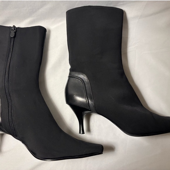 Bandolino Shoes - Bandolino Black Women's Lycra Comfort Boots with low heel